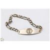 Image 1 : 925 SILVER 15.2 GRAM MEDICAL BRACELET-ESTATE
