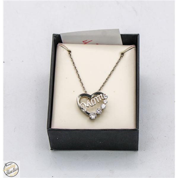 925 SILVER 4.0 GRAM MOM NECKLACE IN BOX-ESTATE