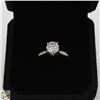 Image 1 : #3463-10 KT WHITE GOLD RING WITH 1.00 CT GRA
