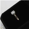 Image 2 : #3463-10 KT WHITE GOLD RING WITH 1.00 CT GRA