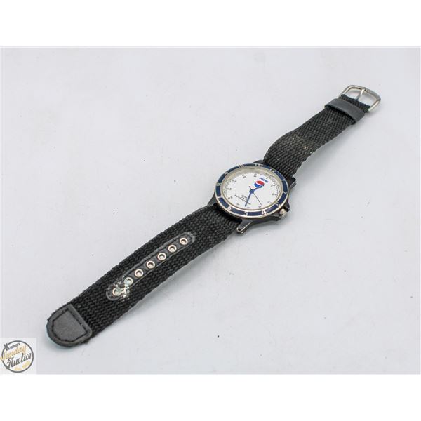 VINTAGE MEN'S PEPSI WATCH, WITH NEW BATTERY
