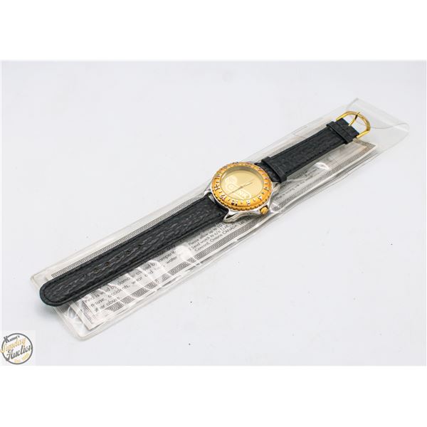 NEW OLD STOCK GUNK MECHANICS WATCH W/ LEATHER