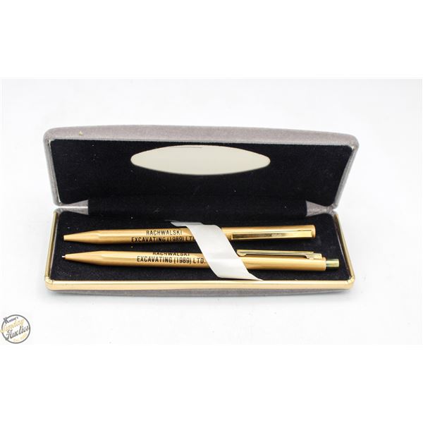 VINTAGE MEN'S PEN & PENCIL SET IN GIFT BOX