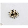Image 1 : VINTAGE RHINESTONE FLOWER BROOCH