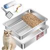 Image 1 : NEW W BOX STAINLESS STEEL SIFTING CAT LITTER BOX