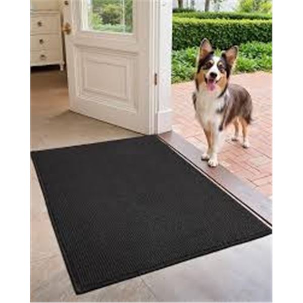 NEW COLOR & GEOMETRY 70 X 150CM DOOR MAT BLACK