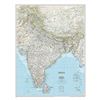 Image 1 : NEW NATIONAL GEOGRAPHIC INDIA WALL MAP 23.5X30.25"