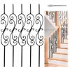 Image 1 : NEW MUZATA 5PK WROUGHT IRON BALUSTERS 44" S SHAPE