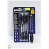 Image 1 : NEW KOBALT 6PC DIAMOND COATED TIP SCREWDRIVER SET