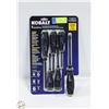 Image 1 : NEW KOBALT 6PC DIAMOND COATED TIP SCREWDRIVER SET