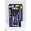 Image 1 : NEW KOBALT 6PC DIAMOND COATED TIP SCREWDRIVER SET