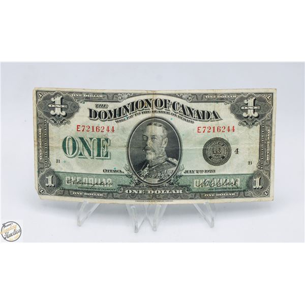 1923 $1 BANK NOTE