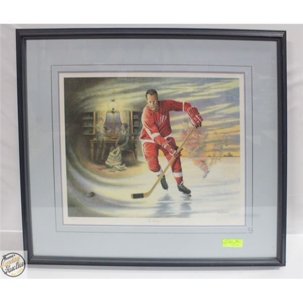 GORDIE HOWE. MR. HOCKEY PAINTING