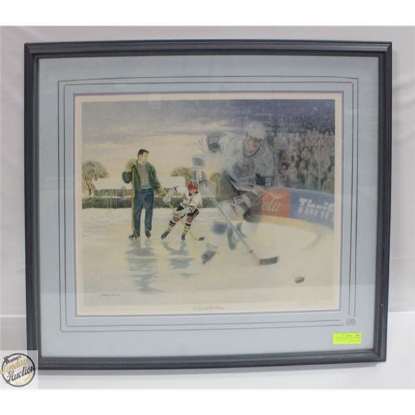 WAYNE GRETZKY. A BOY AND HIS DREAM PAINTING