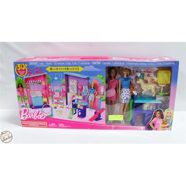NEW BARBIE PET DAYCARE DOLL PLAYSET