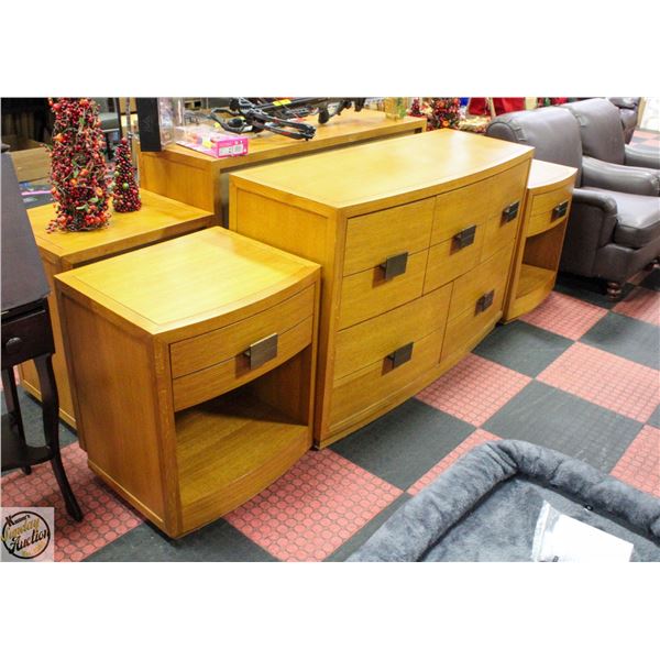 3PC FLEETWOOD FINE FURNITURE CEDAR NIGHTSTANDS