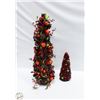 Image 1 : DECORATIVE FRUIT TOPIARY- SET OF 2- 25" & 10" TALL