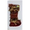 Image 1 : BELLA DONNA CHRISTMAS STOCKING SATIN TAPESTRY