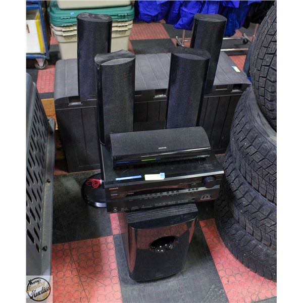 ONKYO RECEIVER TX-SR606 WITH 6 SPEAKERS