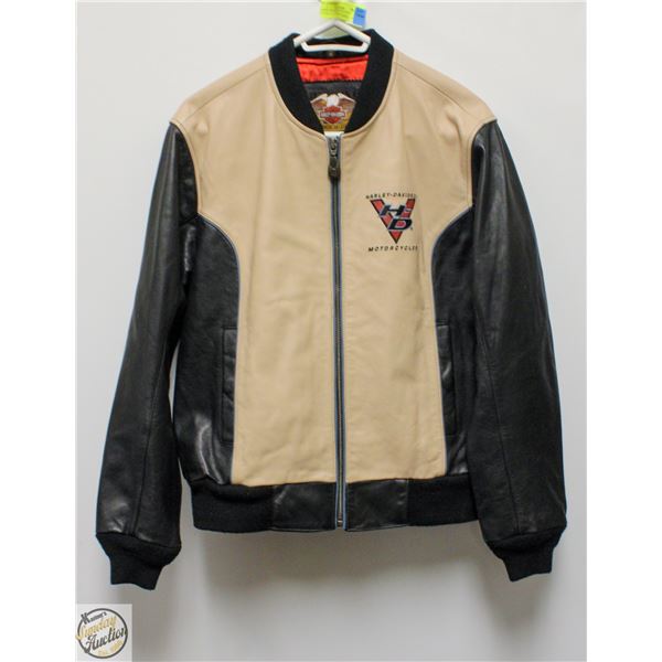 LADIES L HARLEY DAVIDSON GENUINE LEATHER JACKET