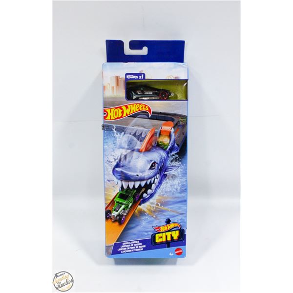 NEW HOT WHEELS CITY SHARK LAUNCHER