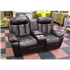 Image 1 : POWER RECLINING COUCH W/STORAGE CONSOLE L-75"