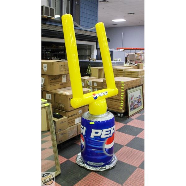 7FT VINTAGE INFLATABLE PEPSI FOOTBALL GOAL POSTS