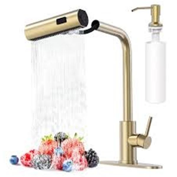 BRAND NEW WATERFALL KITCHEN SINK FAUCET W PULL-OUT