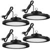 Image 1 : BRAND NEW JC-LGL UFO LED HIGH BAY SHOP LIGHTS 4PK