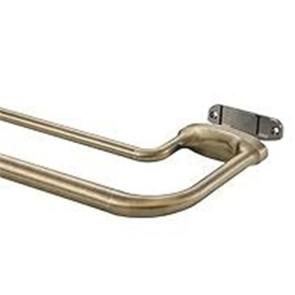 BRAND NEW MAYRHYME DARK BRONZE DOUBLE CURTAIN ROD
