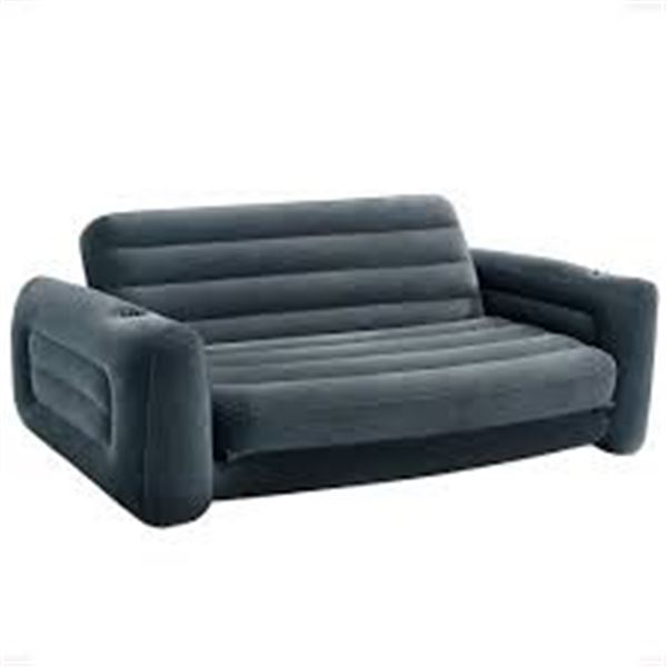 NEW W BOX INTEX INFLATABLE PULLOUT SOFA QUEEN SIZE