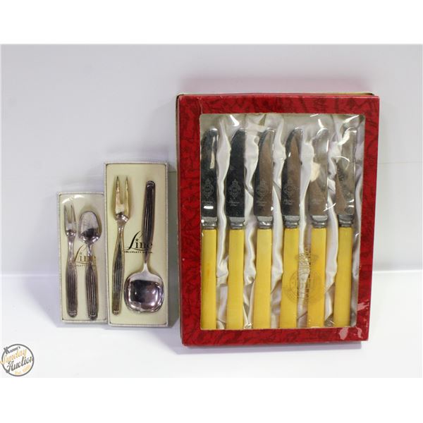 VINTAGE SET OF 2 SERVING CUTLERY