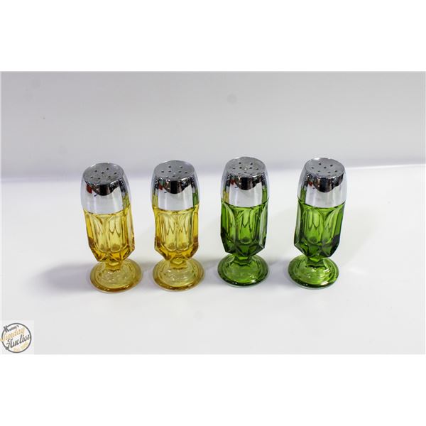 VINTAGE GREEN/YELLOW GLASS