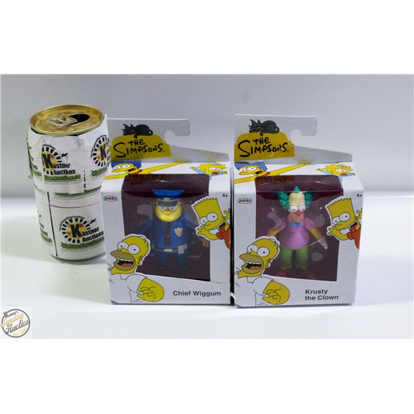 NEW 2 JAKKS THE SIMPSONS KRUSTY THE CLOWN