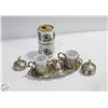 Image 1 : VINTAGE TURKISH COFFEE SET W/TRAY