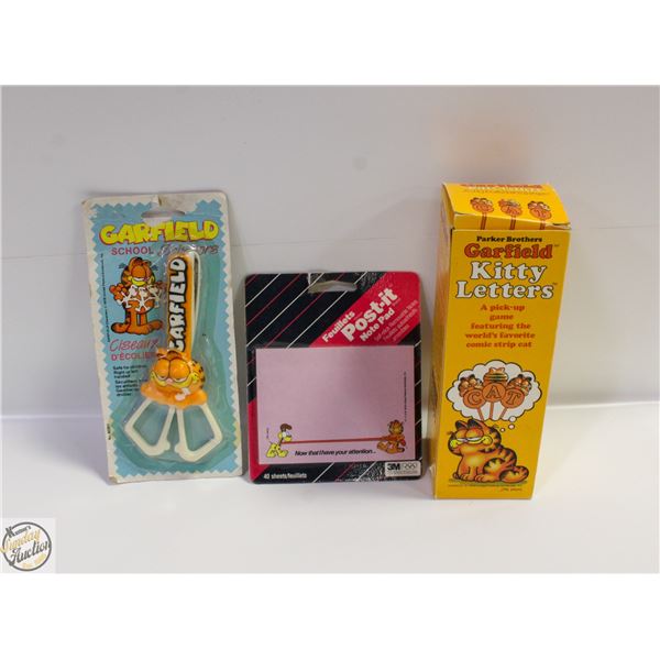 VINTAGE 3 SEALED/UNUSED GARFIELD