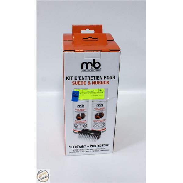 NEW - 2 SETS OF SUEDE & NUBUCK CARE KIT