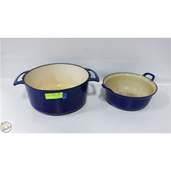 ENAMELED CAST IRON POT SET