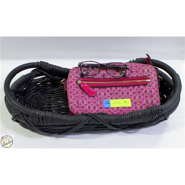 ESTATE GENUINE COACH CLUTCH STYLE BAG +