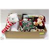 Image 1 : CHRISTMAS DECORATIVE ITEMS- BOX LOT ASSORTED