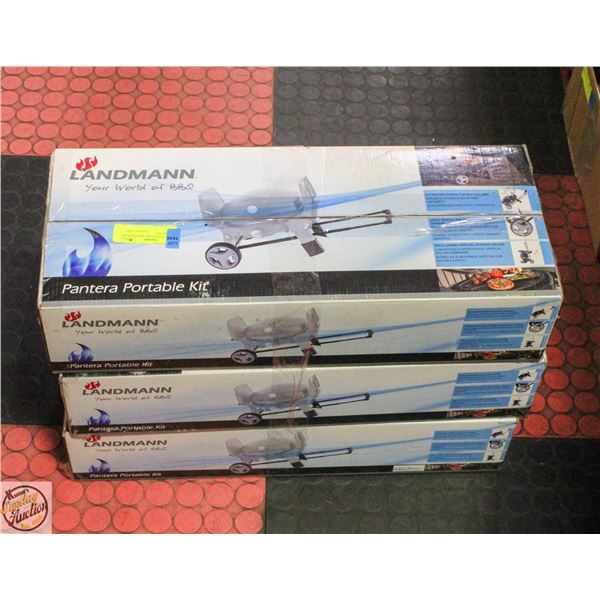 NEW - (3) LANDMARK BBQ PANTERA PORTABLE KIT