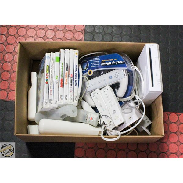 WII BUNDLE WITH GAMES AND CONTROLLERS