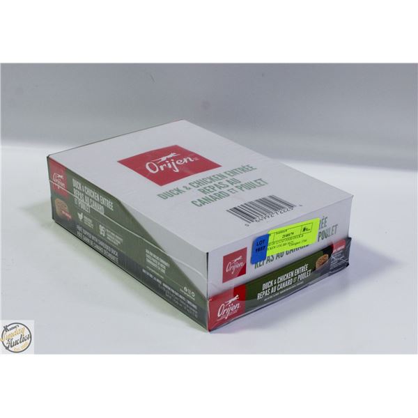 CASE OF 12 CAT FOOD DUCK & CHICKEN 155G BB 10/25.
