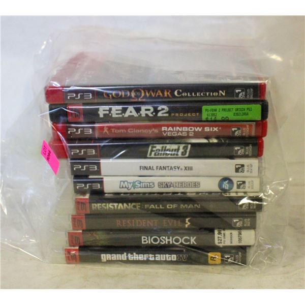 BUNDLE OF PS3 GAMES