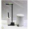 Image 1 : TOILET PAPER STAND AND WASTE BASKET