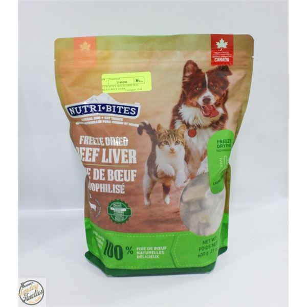NUTRI BITES FREEZE DRIE DOG TREATS BEEF LIVER
