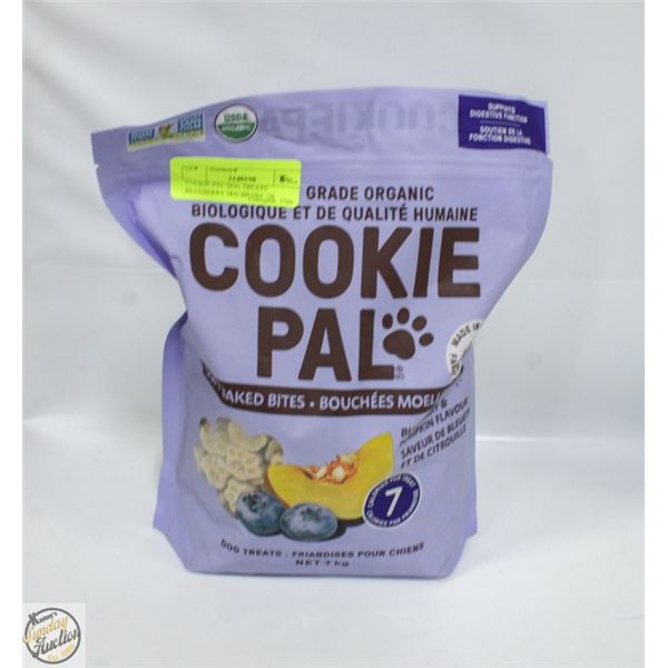 COOKIE PAL DOG TREATS BLUEBERRY 1KG BB DEC /26