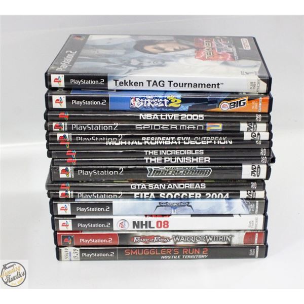15 PLAYSTATION 2 GAMES