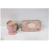 Image 1 : PINK WET WIPE HOLDER SOLD WITH WAX MELTER