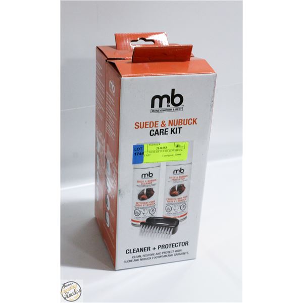 NEW - 2 SETS OF SUEDE & NUBUCK CARE KIT